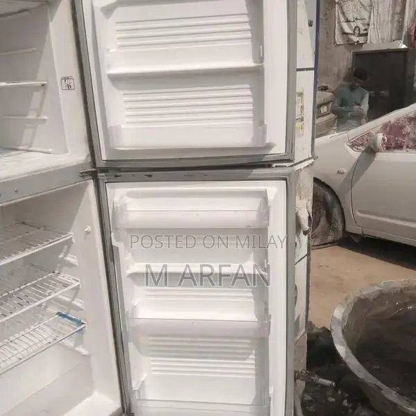 Dawlance 2-Door Medium Refrigerator - White & Gray