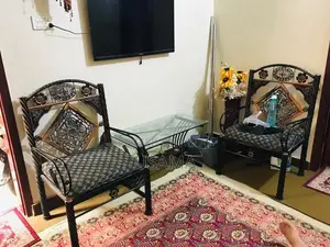 Photo - Iron Sofa Set with Matching Side Table and Mirror