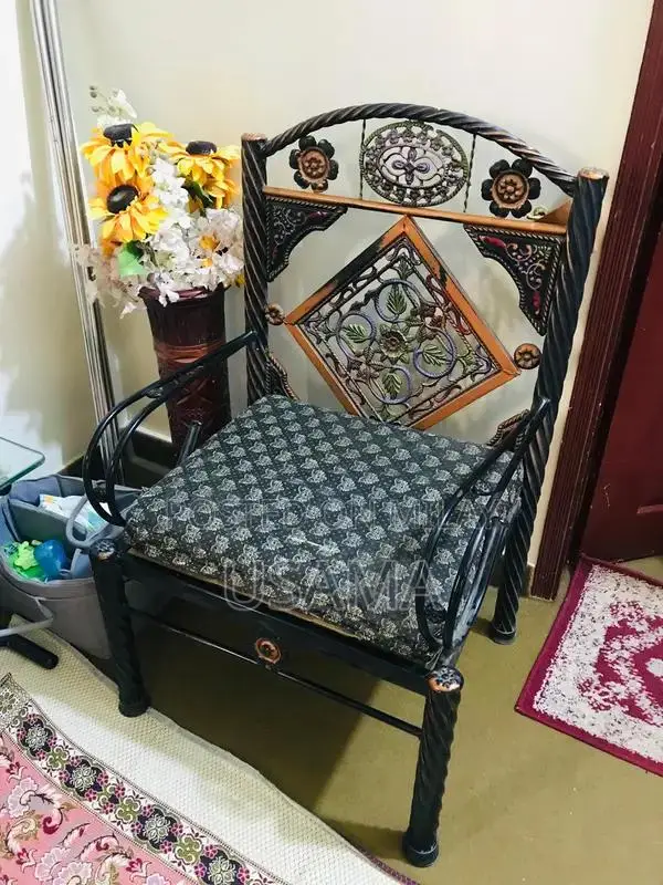 Iron Sofa Set with Matching Side Table and Mirror