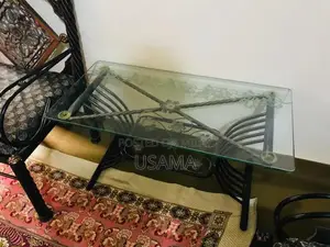 Iron Sofa Set with Matching Side Table and Mirror