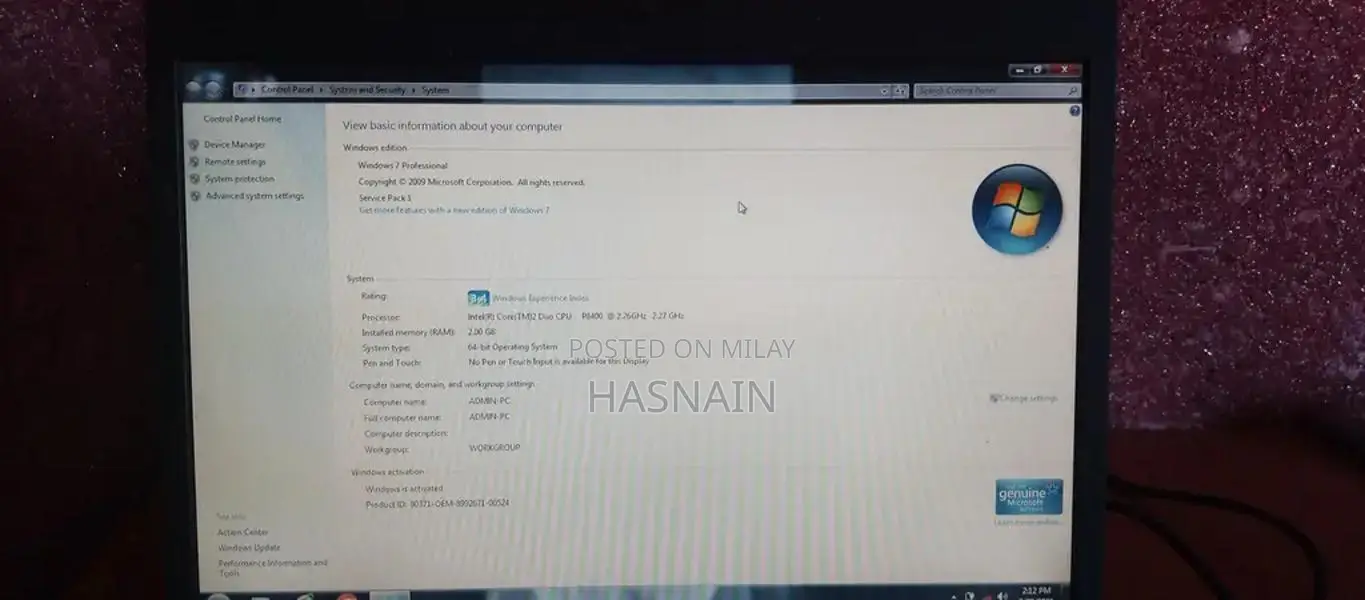 Dell Core 2 Duo Laptop - Nearly New Condition with Fresh Charger