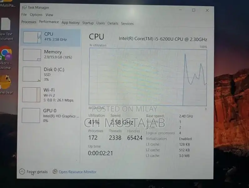 Used Intel Core i5 Laptop with 16GB RAM and SSD