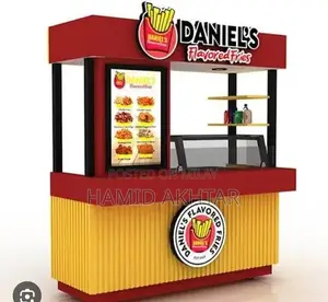 Photo - Commercial Fast Food Counter with Hot Plate and Fryer