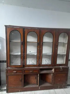 Wooden Crockery Cabinet with Minor Wear