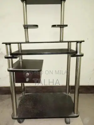 Mobile Computer Workstation Trolley Cart