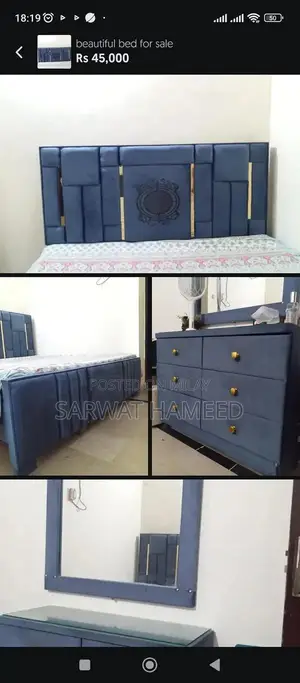 Contemporary White Bedroom Furniture in New Condition