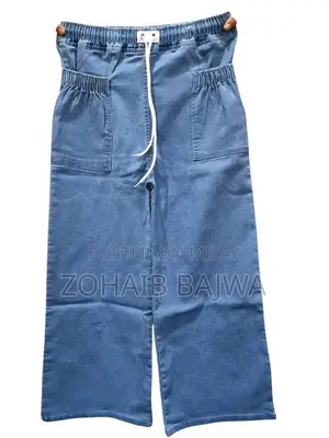 Women's Bell Bottom Jeans - Loose Fit Denim Pants