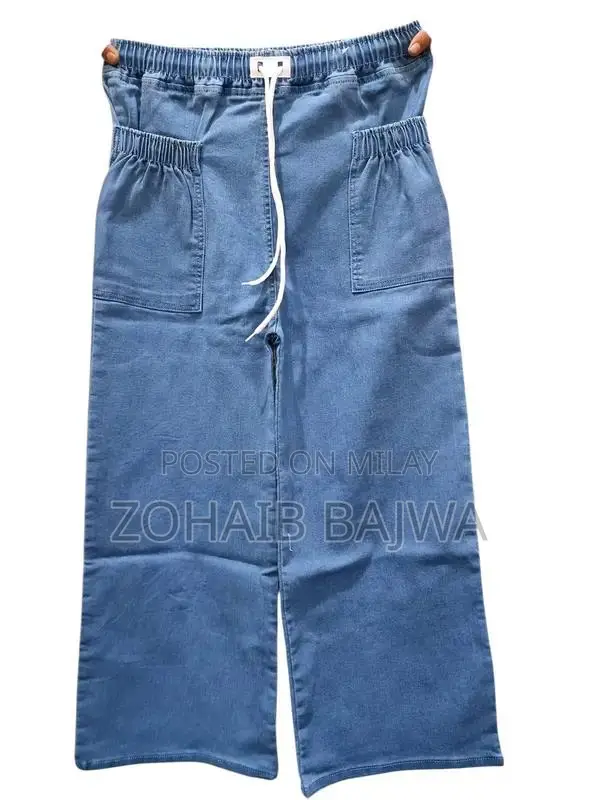 Women's Bell Bottom Jeans - Loose Fit Denim Pants