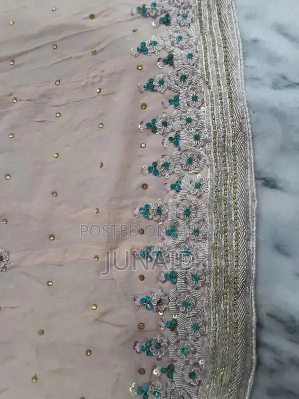 Skin Tone Nikah Maxi Dress - Elegant Wedding Attire