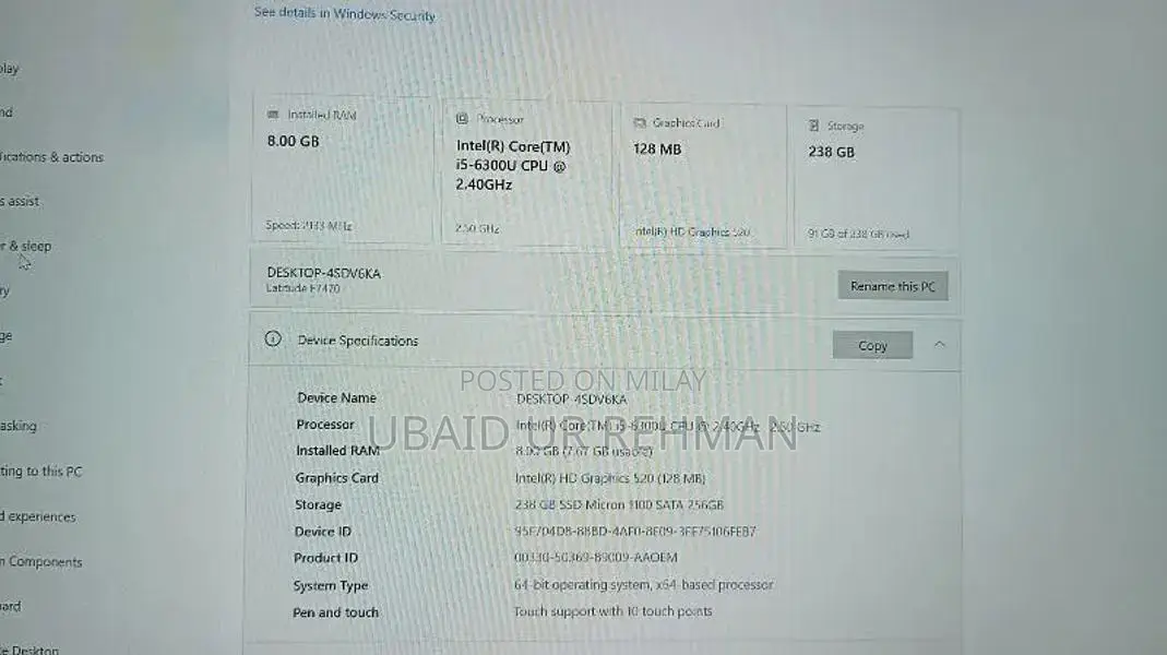 Dell Latitude E7470 Business Ultrabook with Touch Screen