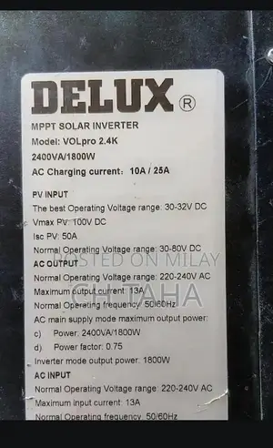 Delux Volpro 1800W Pure Sine Wave Solar Inverter