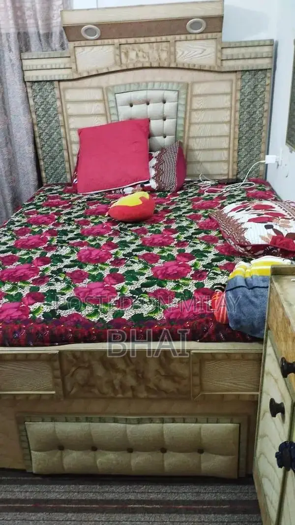 Complete Bedroom Set with Double Bed and Wardrobe