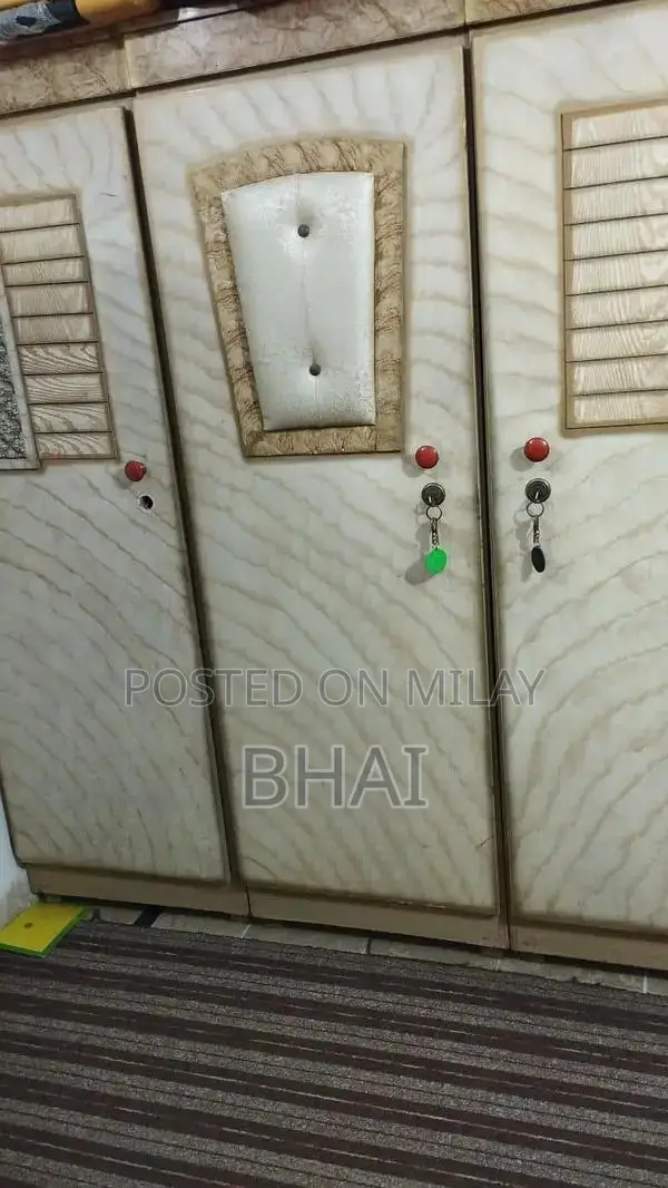 Complete Bedroom Set with Double Bed and Wardrobe