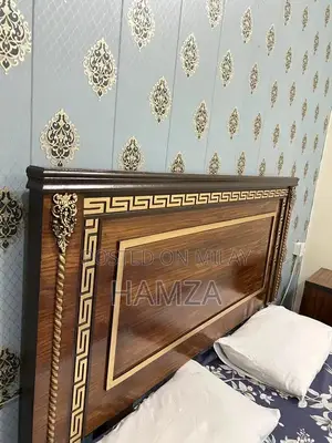 Photo - Modern Double Bed Frame with Two Side Tables