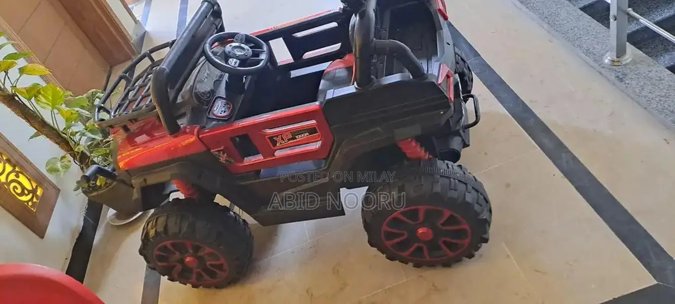 Kids Electric Ride-On Jeep with Double Battery