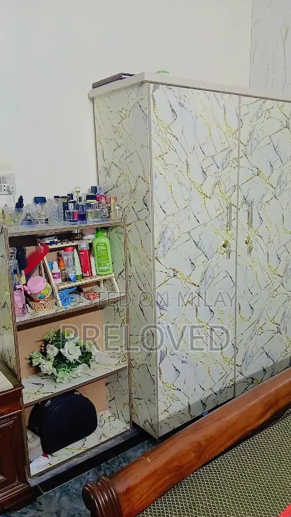 Double Door Cupboard with Attached Cabinet - Excellent Condition