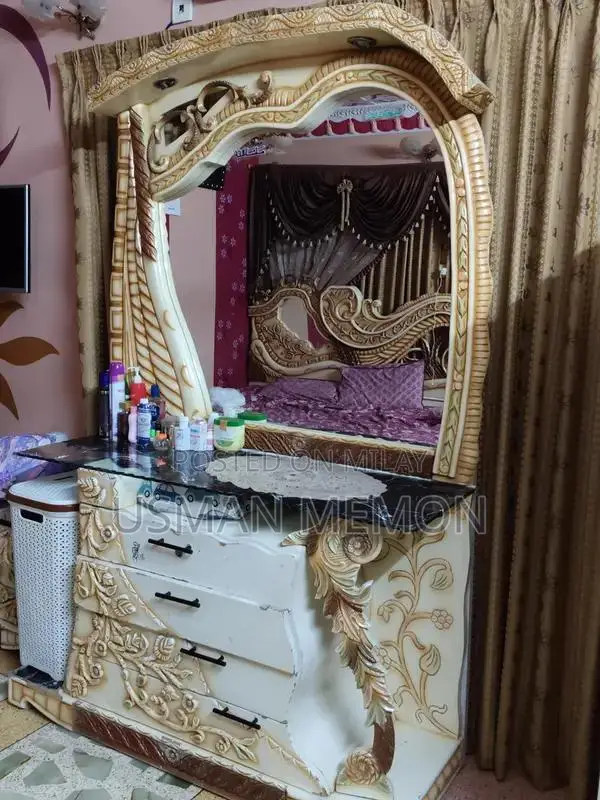 Dressing Table and TV Trolley Furniture Set