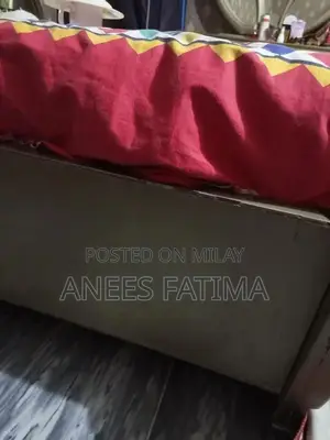 King Size Double Bed Frame with Decorative Paint Finish