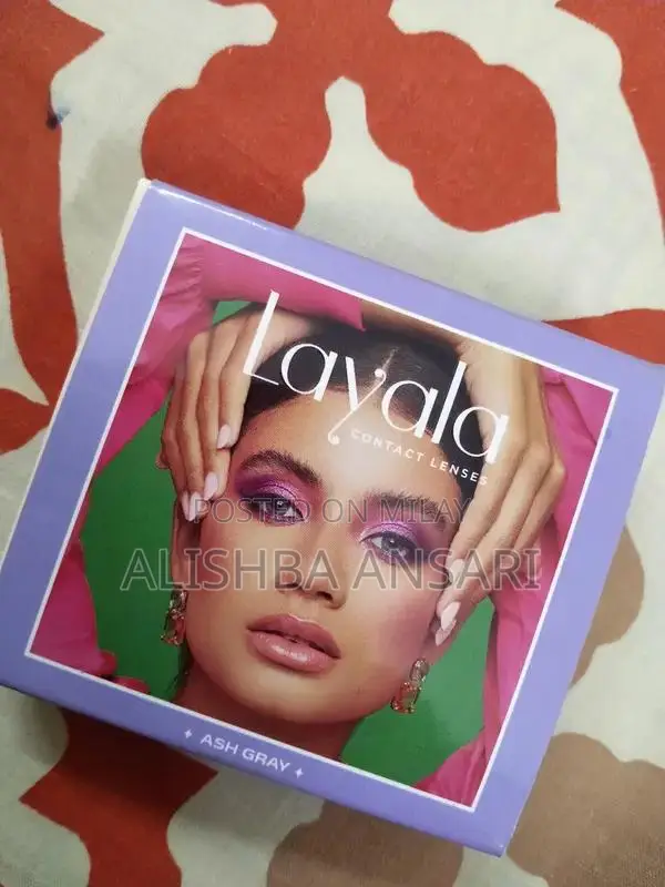 Layala Contact Lenses Golden Grey and Ash Grey Color Options