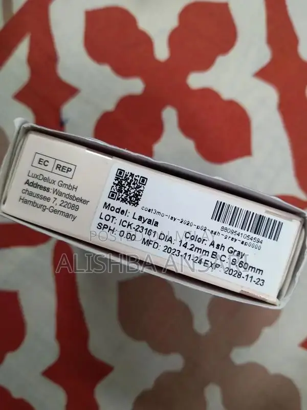 Layala Contact Lenses Golden Grey and Ash Grey Color Options