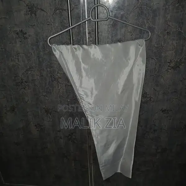 Women's Silver Embroidered Party Dress with Floral Design - Small