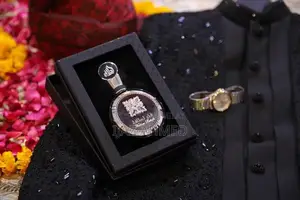 Black Embroidered Sherwani with Cut Dana Work - Luxury Design