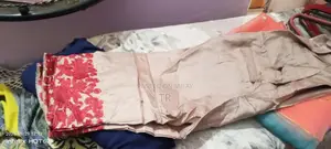 Women's Embroidered Linen Dress in Medium Size