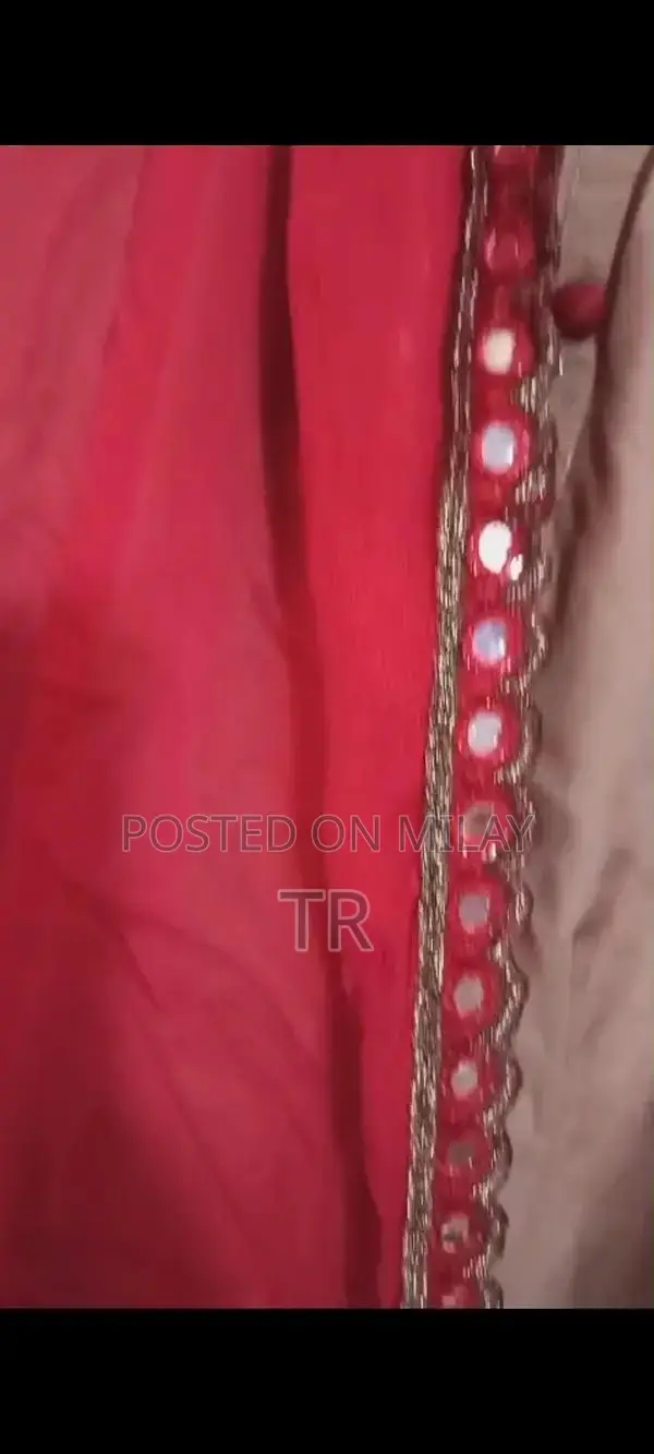 Women's Embroidered Linen Dress in Medium Size