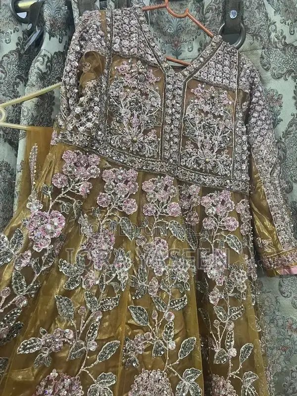 Women's Embroidered Dupatta Sharara Ensemble with Detailed Embellishme