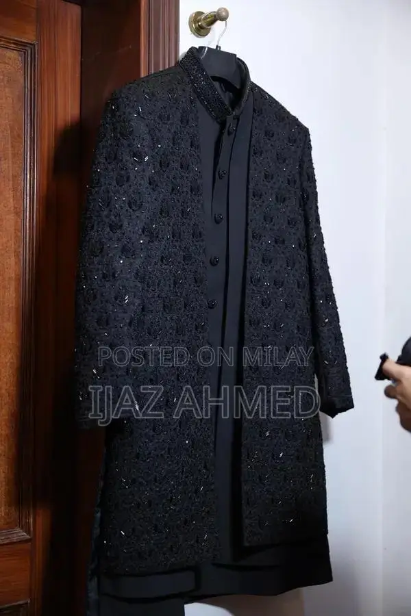 Elegant Groom Sherwani with Kulla - Traditional Wedding Attire