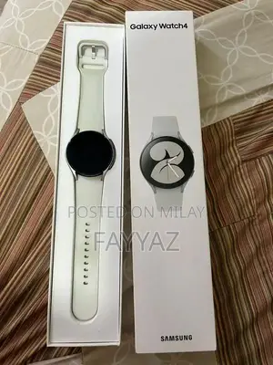 Photo - Samsung Galaxy Watch 4 Smart Fitness Smartwatch with Silver Case