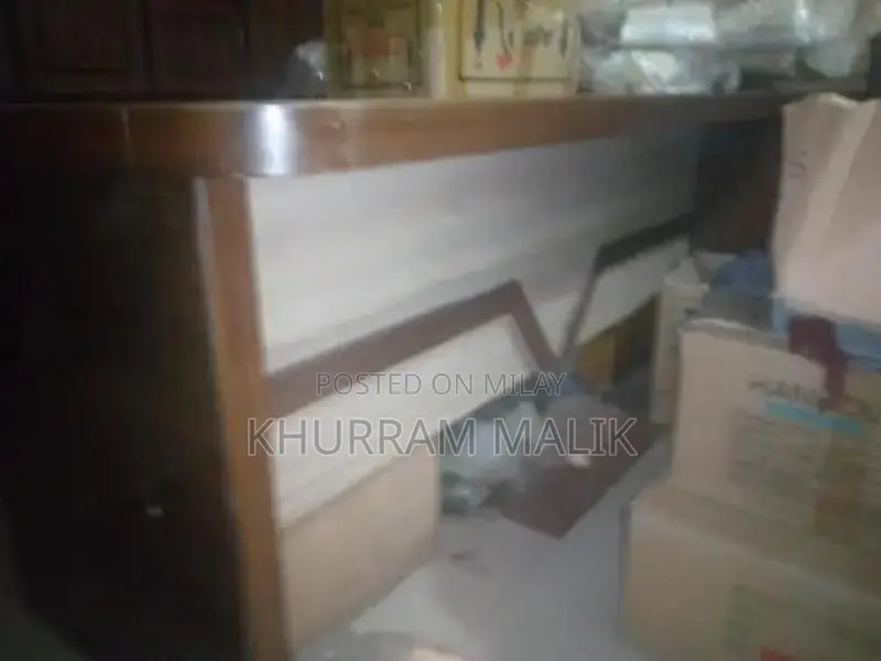 Executive Office Table with Side Rack and Drawers