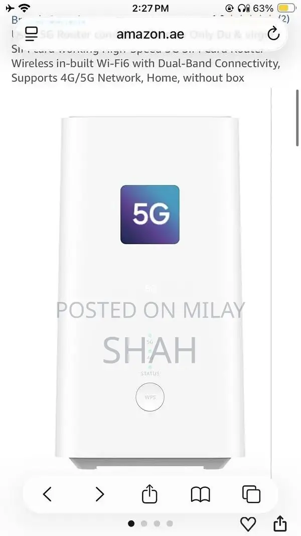 High-Speed Wi-Fi 6 Router with Ethernet Cable