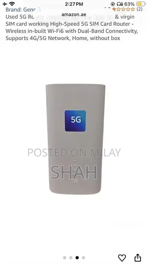 High-Speed Wi-Fi 6 Router with Ethernet Cable