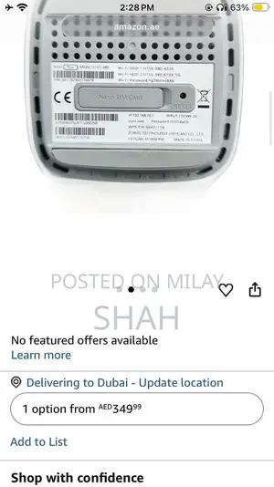 High-Speed Wi-Fi 6 Router with Ethernet Cable