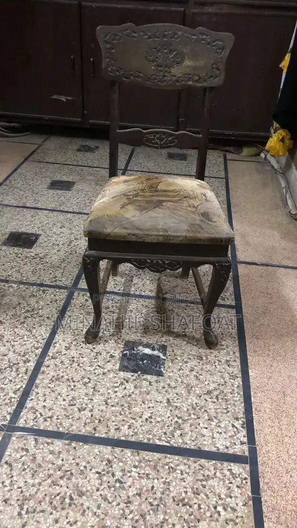 Diyar Wood 6-Seater Dining Table Set with Matching Chairs