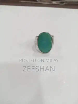 Elegant Feroza Silver Ring - Vintage Ethnic Design