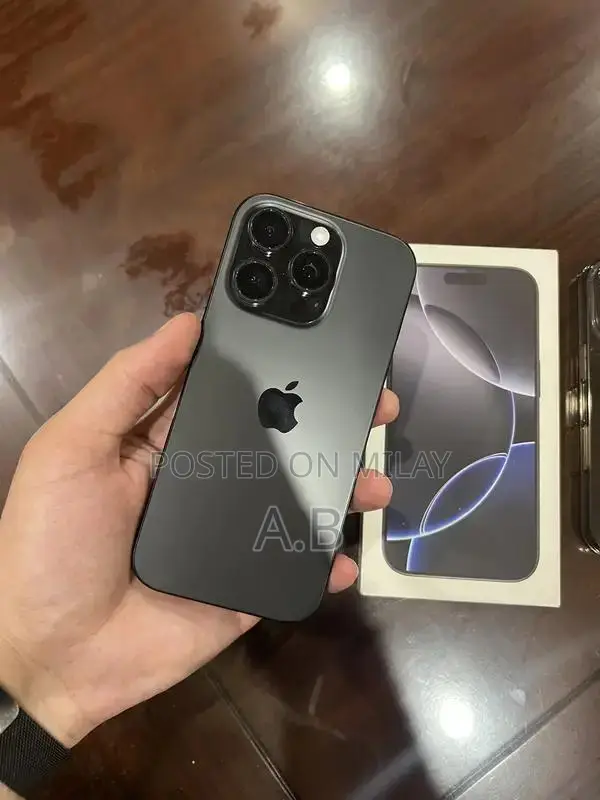 Apple iPhone 16 Pro Titanium Black 256GB Smartphone