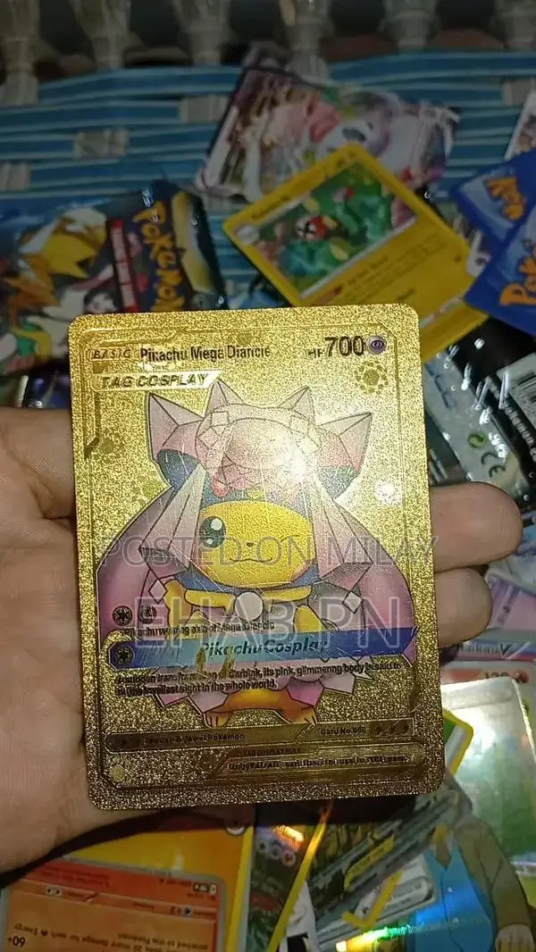 Pokemon Trading Card Game Imported Card Packets with Gold Card