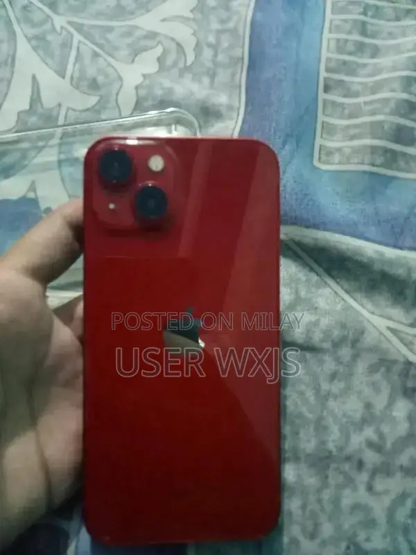 Apple iPhone 13 Red Smartphone with High Battery Health