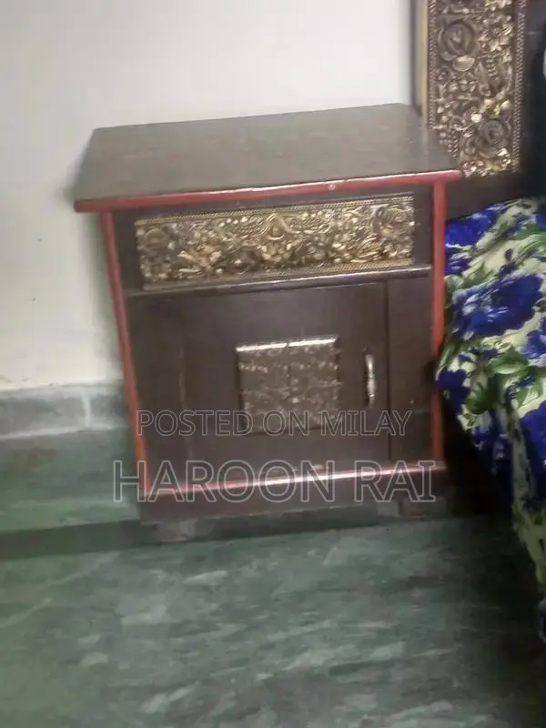 Bedroom Furniture Set - Bed Frame, Side Table, Dresser