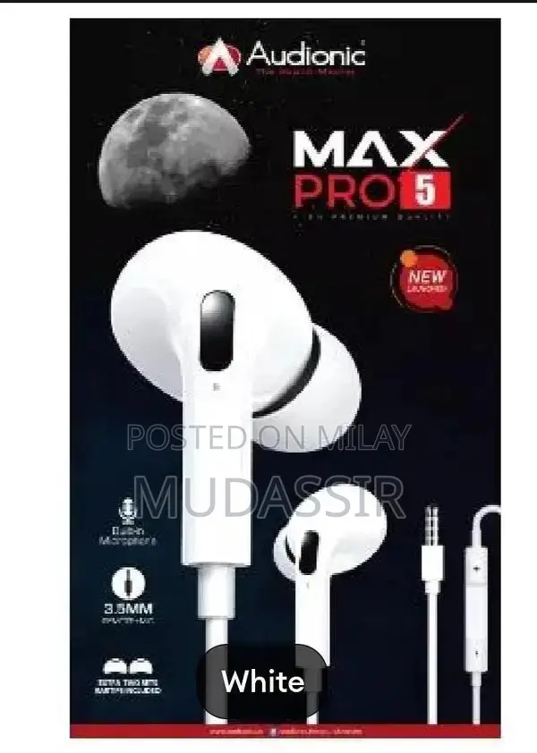 MAX PRO 5 Wireless Earbuds with Extra Bass and Microphone