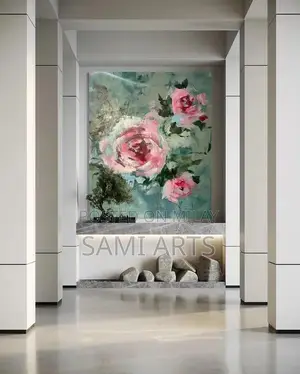 Photo - Handmade Abstract Acrylic Painting Canvas Art