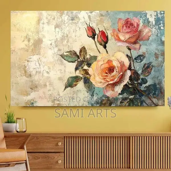 Handmade Abstract Acrylic Painting Canvas Art