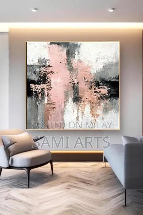 Handmade Abstract Acrylic Painting Canvas Art