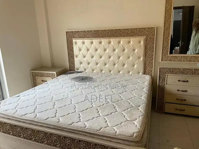 Wooden Bed Frame - Bedroom Furniture Set