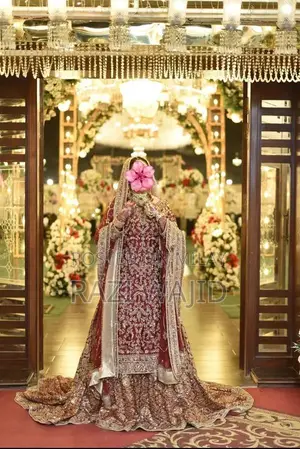 Red Bridal Lehenga - Traditional Wedding Barat Outfit