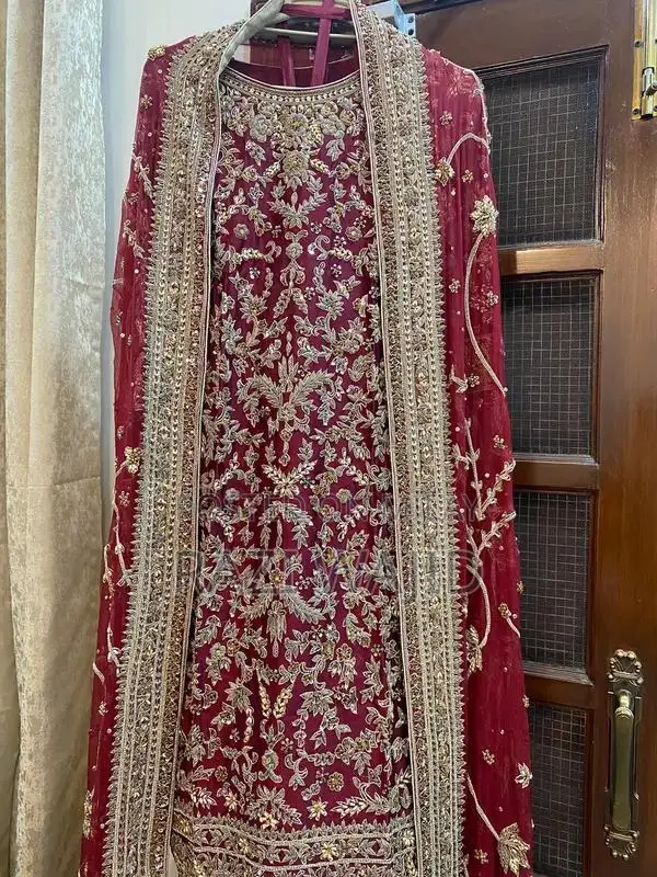 Red Bridal Lehenga - Traditional Wedding Barat Outfit