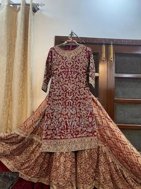 Red Bridal Lehenga - Traditional Wedding Barat Outfit