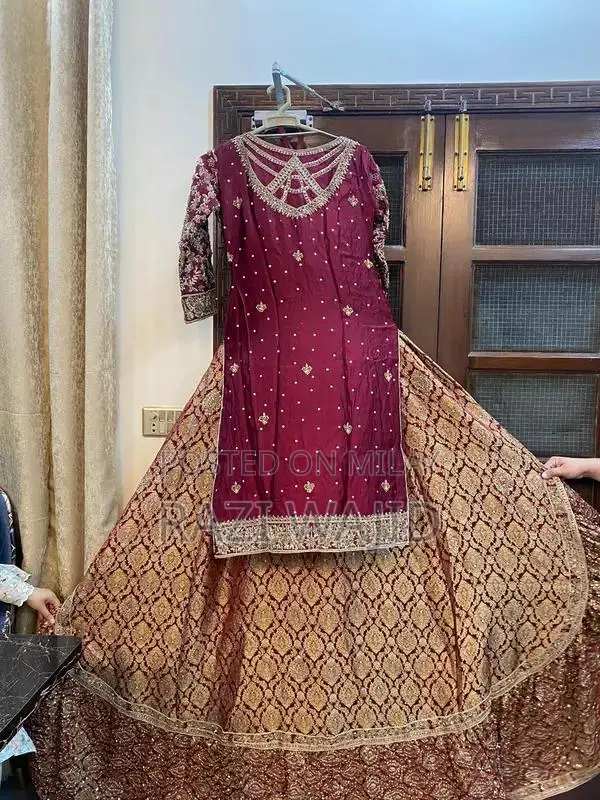 Red Bridal Lehenga - Traditional Wedding Barat Outfit